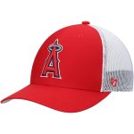 Los Angeles Angels Caps Shop – mens 47 redwhite los angeles angels primary logo trucker snapback hat Baseball Caps and Headwear