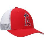 Los Angeles Angels Caps Shop – mens 47 redwhite los angeles angels primary logo trucker snapback hat Baseball Caps and Headwear