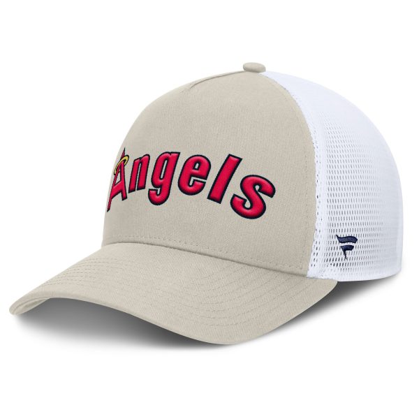 Los Angeles Angels Caps Shop – mens california angels fanatics khaki heritage light khaki a-frame adjustable hat Baseball Caps and Headwear