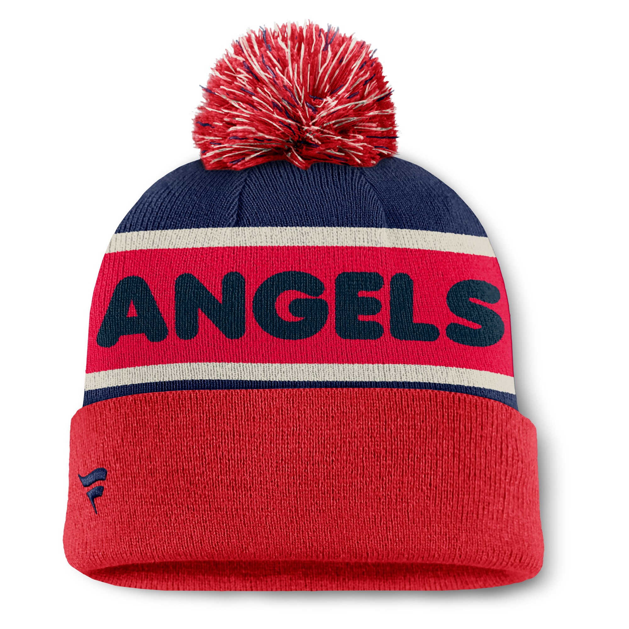 Los Angeles Angels Caps Shop – mens california angels fanatics navy heritage cuffed knit hat with pom Baseball Caps and Headwear