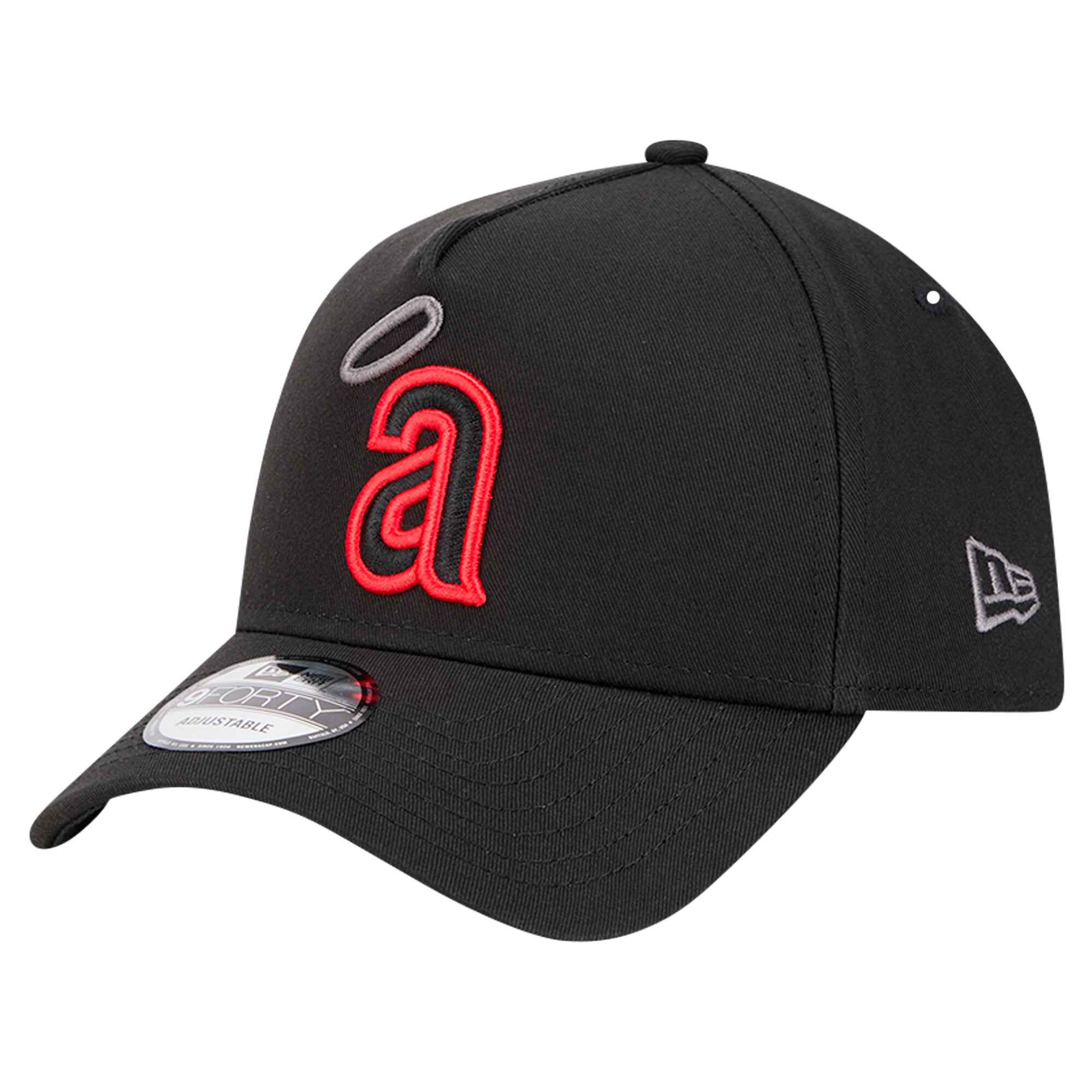 Los Angeles Angels Caps Shop – mens california angels new era black tonal pop 9forty a-frame adjustable hat Baseball Caps and Headwear