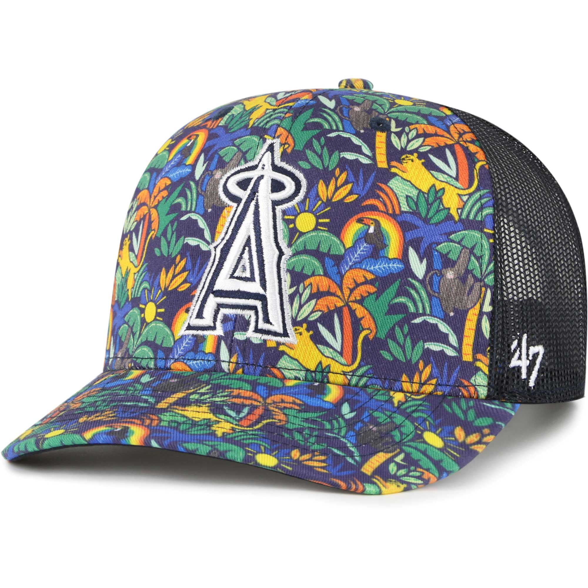 Los Angeles Angels Caps Shop – youth los angeles angels 47 navy jungle gym adjustable trucker hat Baseball Caps and Headwear
