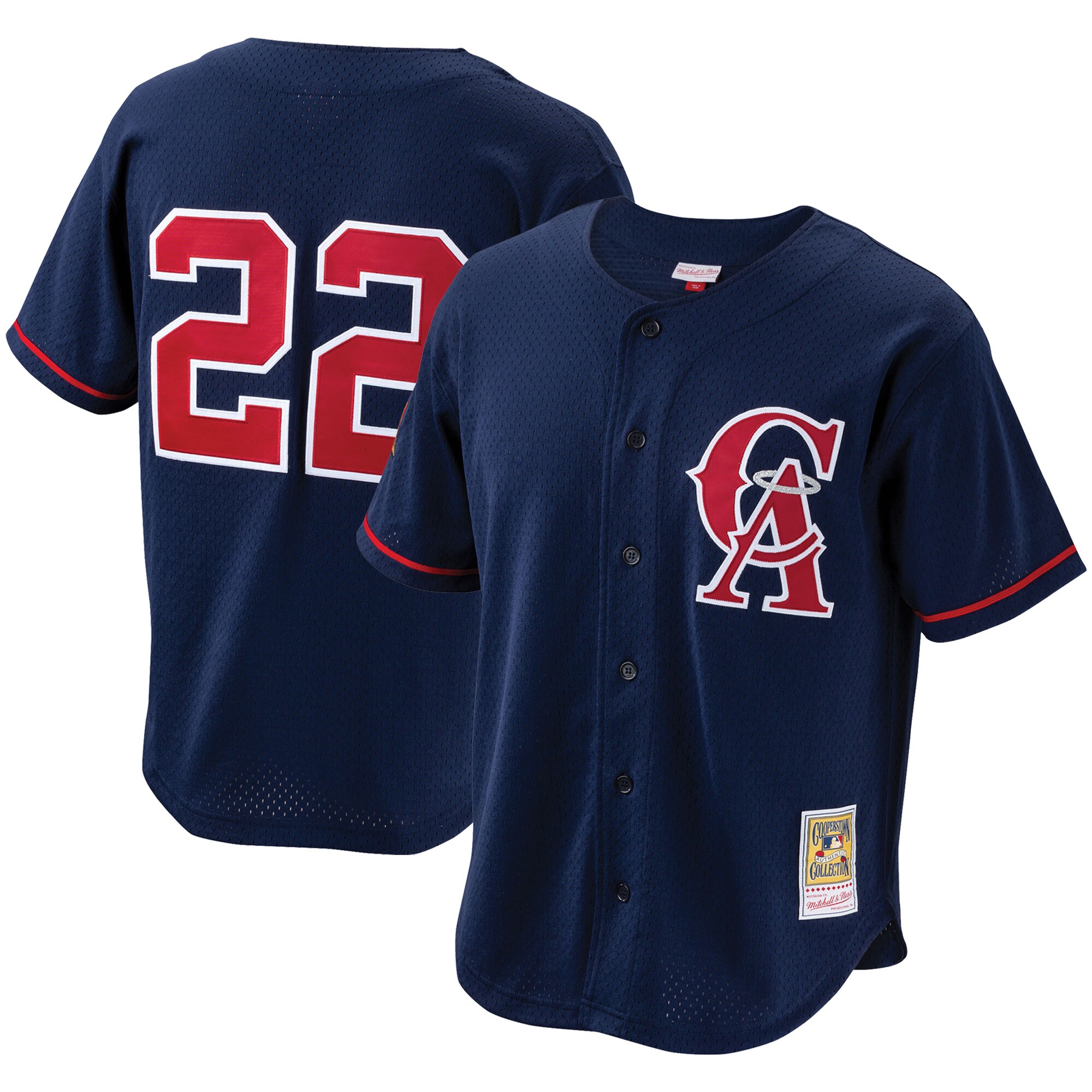 Los Angeles Angels Caps Shop – mens california angels bo jackson mitchell  ness navy cooperstown collection mesh batting practice button-up jersey Baseball Caps and Headwear
