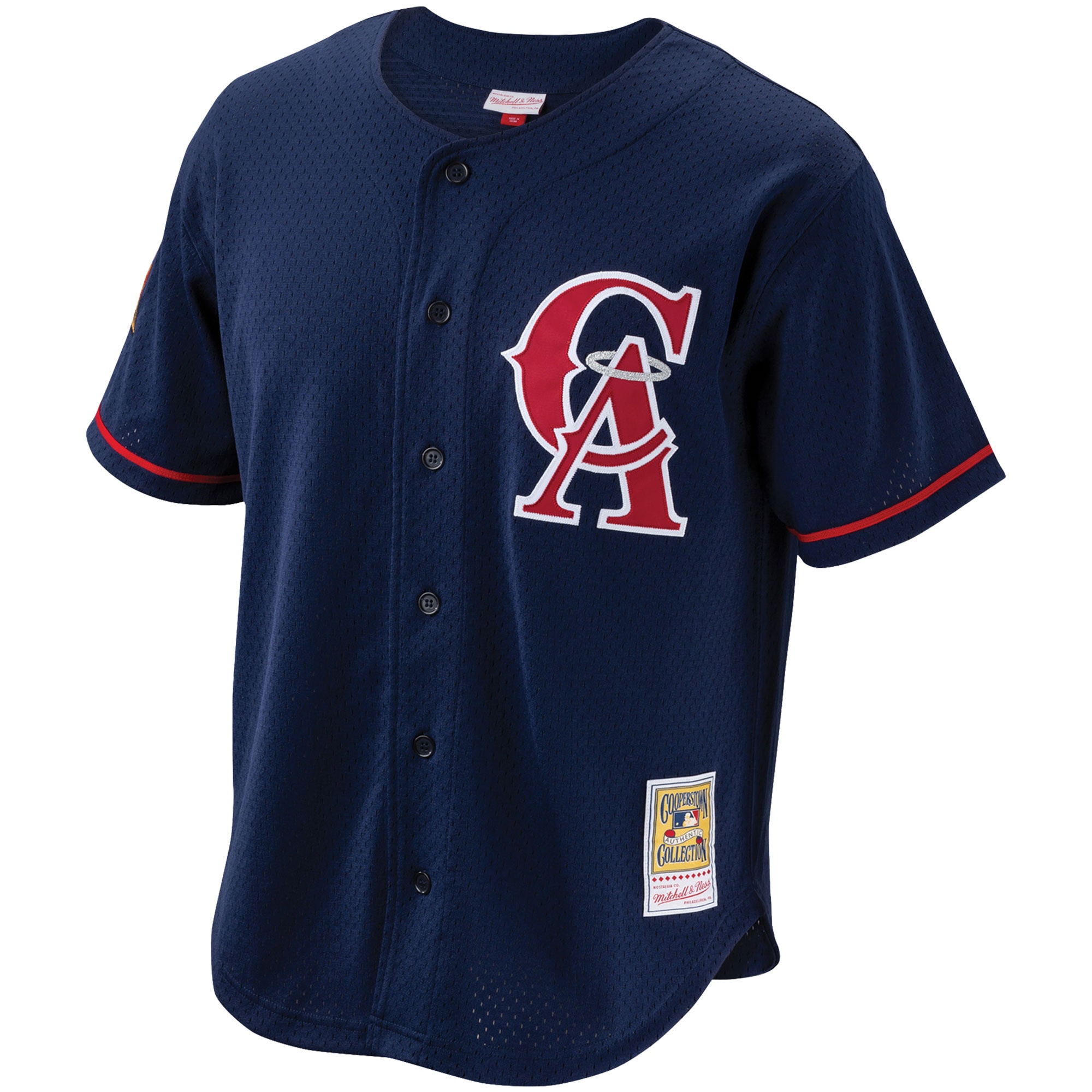 Los Angeles Angels Caps Shop – mens california angels bo jackson mitchell  ness navy cooperstown collection mesh batting practice button-up jersey Baseball Caps and Headwear