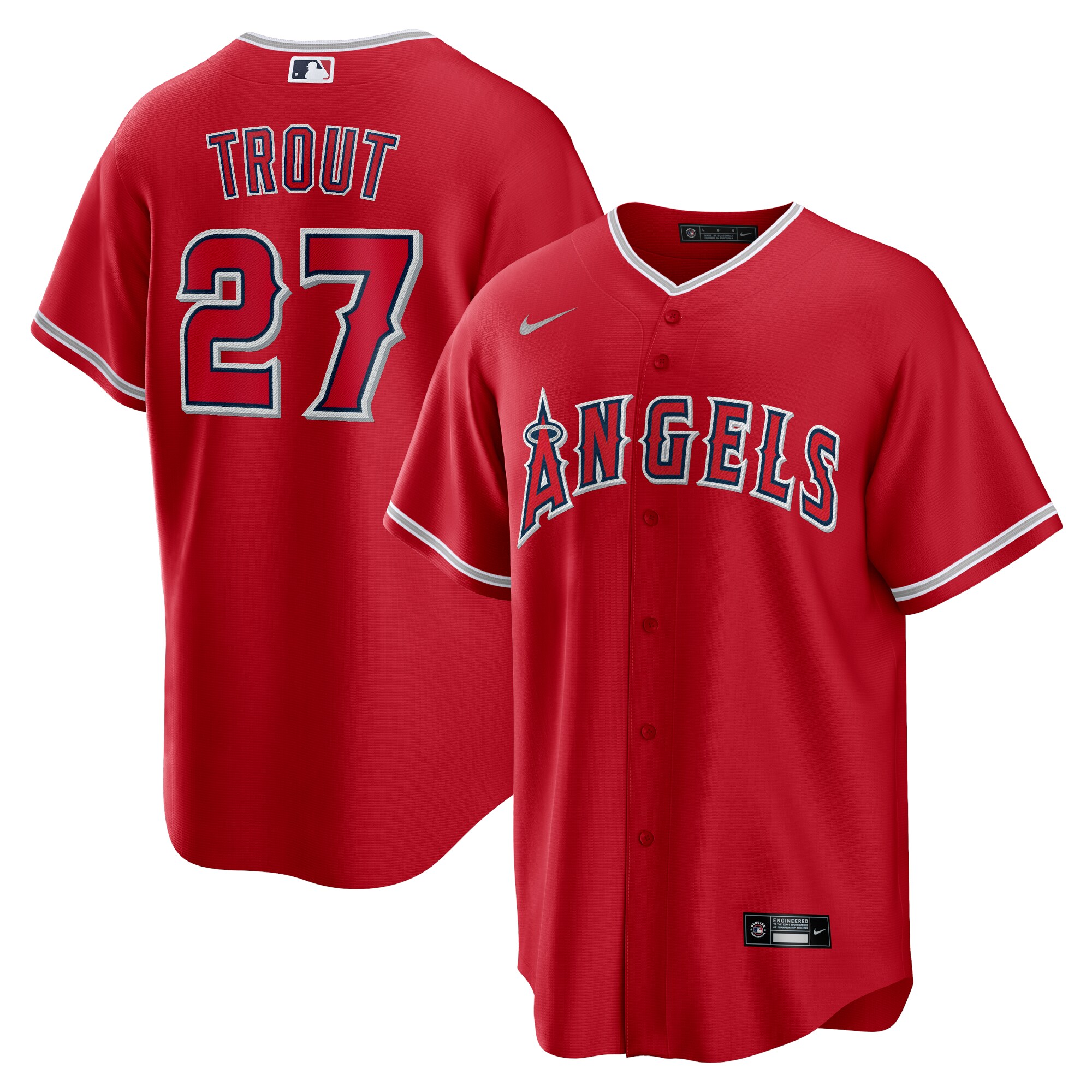 Los Angeles Angels Caps Shop – mens los angeles angels mike trout nike red alternate replica player name jersey Baseball Caps and Headwear