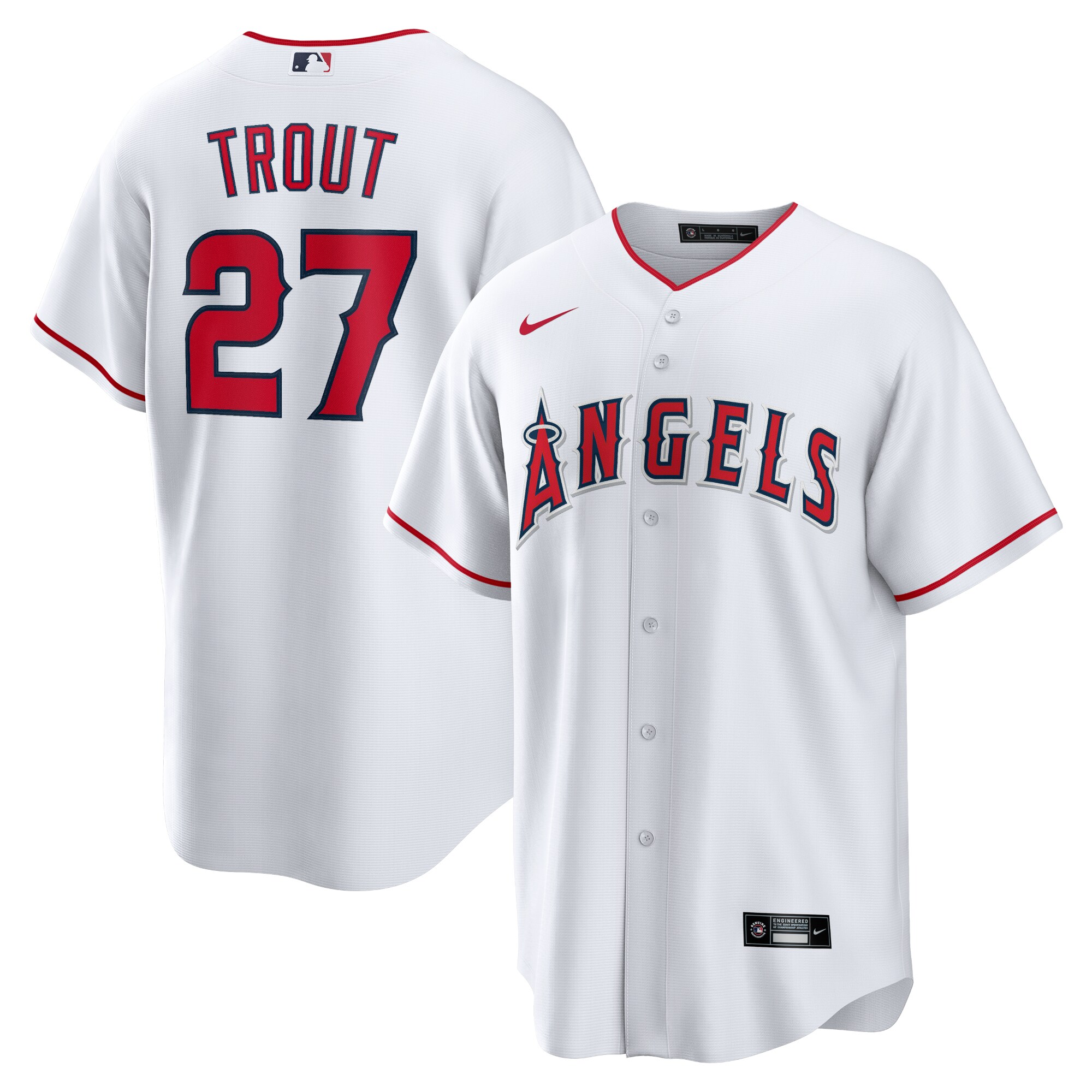 Los Angeles Angels Caps Shop – mens los angeles angels mike trout nike white home replica player name jersey Baseball Caps and Headwear